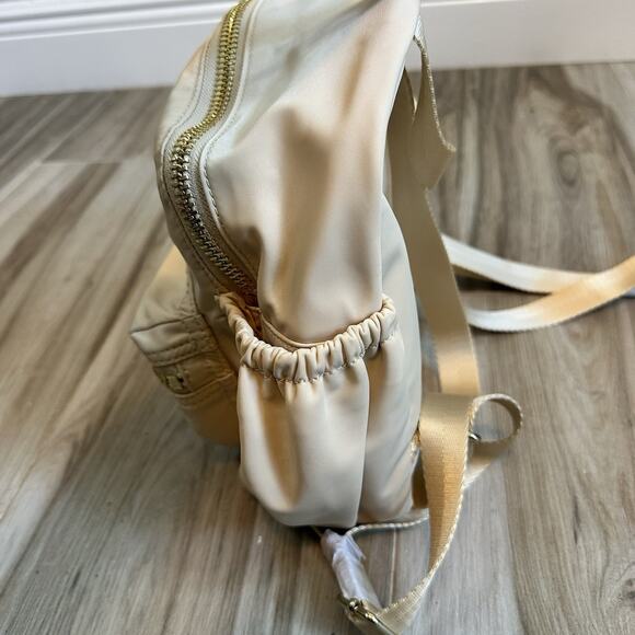 NWT Stoney Clover Micro Classic Backpack Tan Sand Monogrammed Double Zippers - Picture 4 of 9